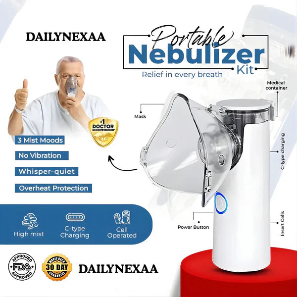 Portable Mesh Nebulizer Machine for Adults and Kids